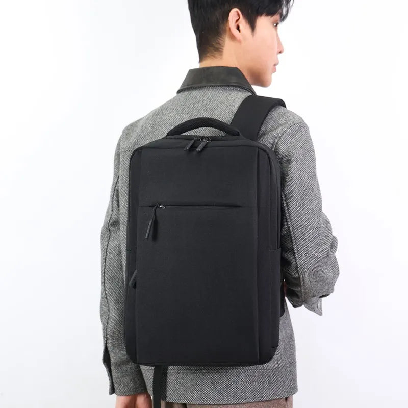 KTX-569427 Stylish Lightweight Laptop Backpack with USB Charging Port and Mezzanine Design for Outdoor and Business Use