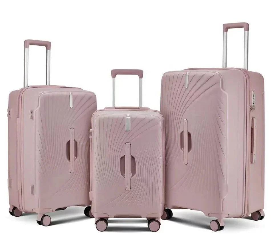 KTX-733587 Lightweight Durable Travel Suitcase with 4-Wheel Design for Effortless Mobility