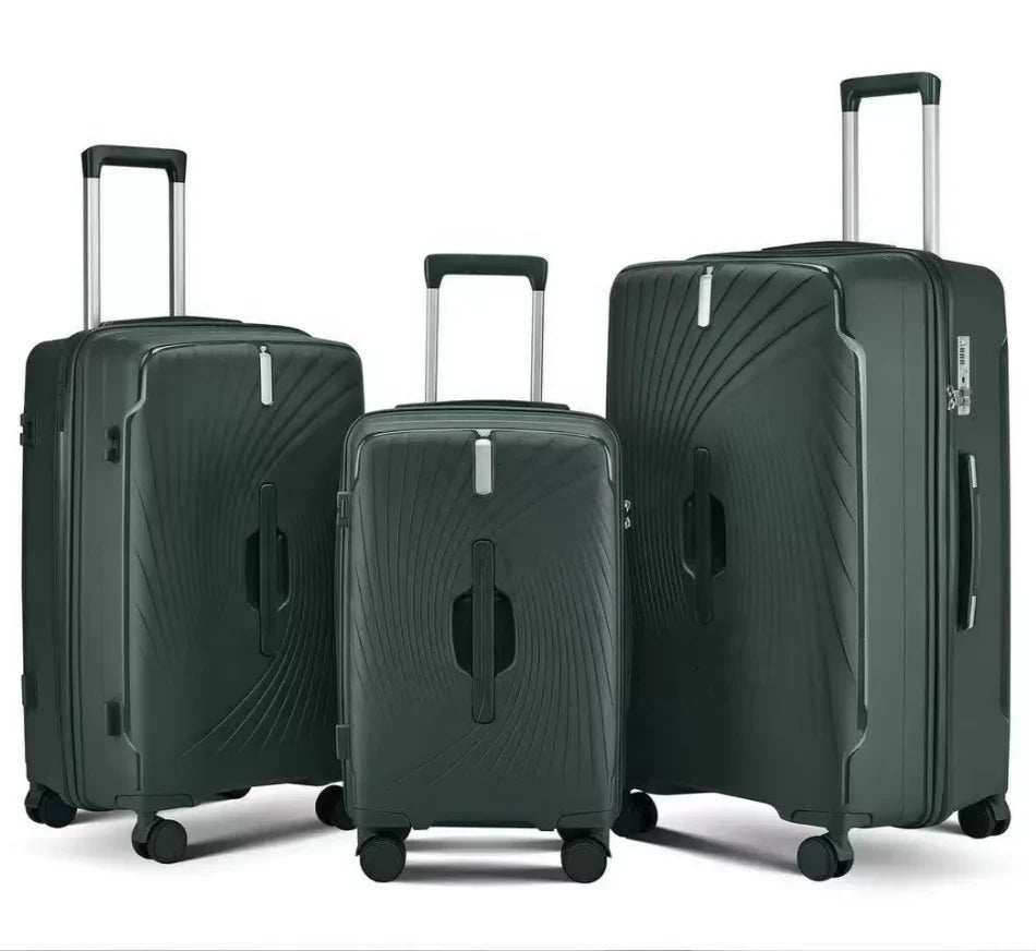 KTX-733587 Lightweight Durable Travel Suitcase with 4-Wheel Design for Effortless Mobility