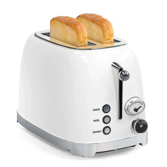 KTX-976979 Retro Stainless Steel Wide Slot Sandwich Toaster for 2 Slices