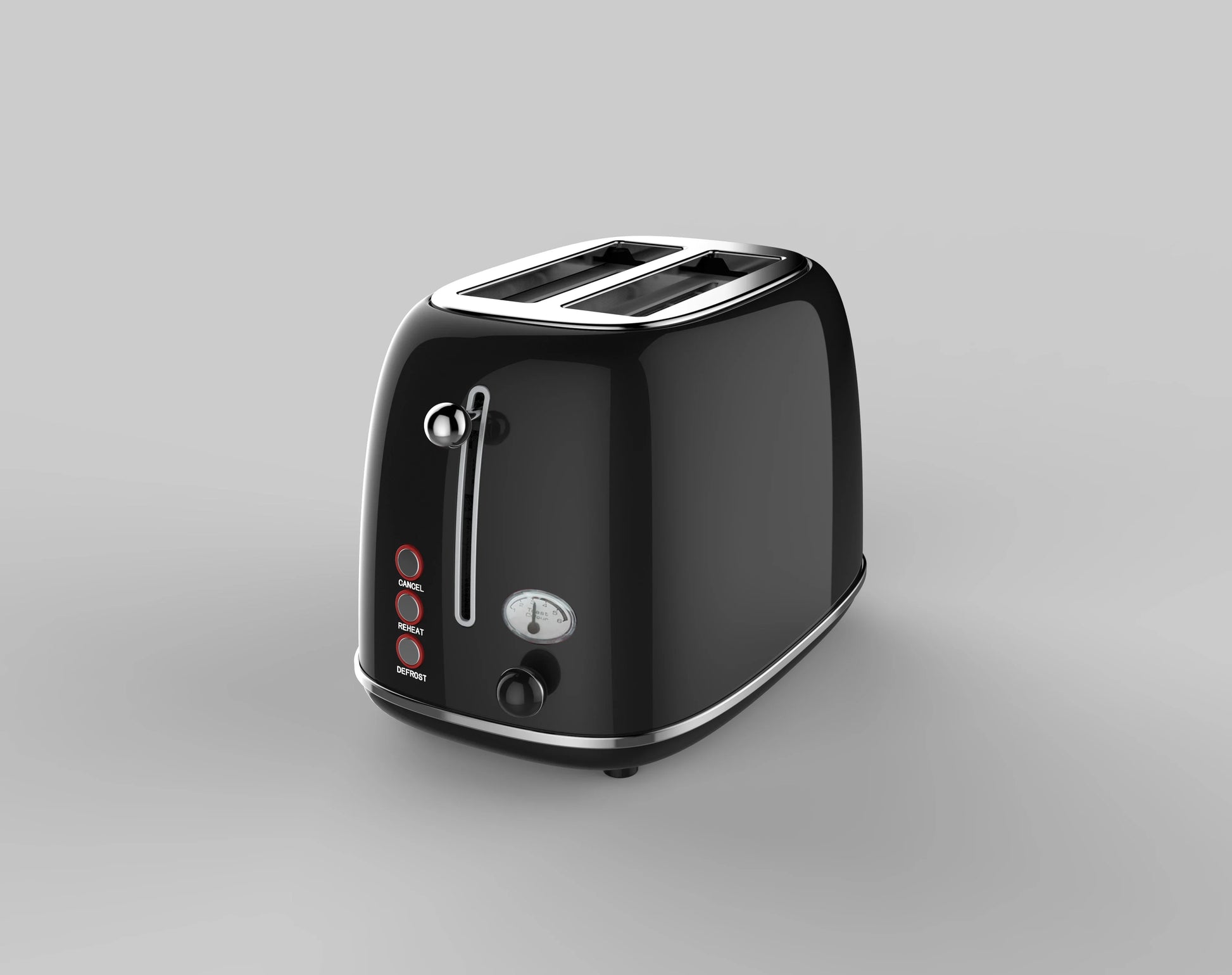 KTX-976979 Retro Stainless Steel Wide Slot Sandwich Toaster for 2 Slices