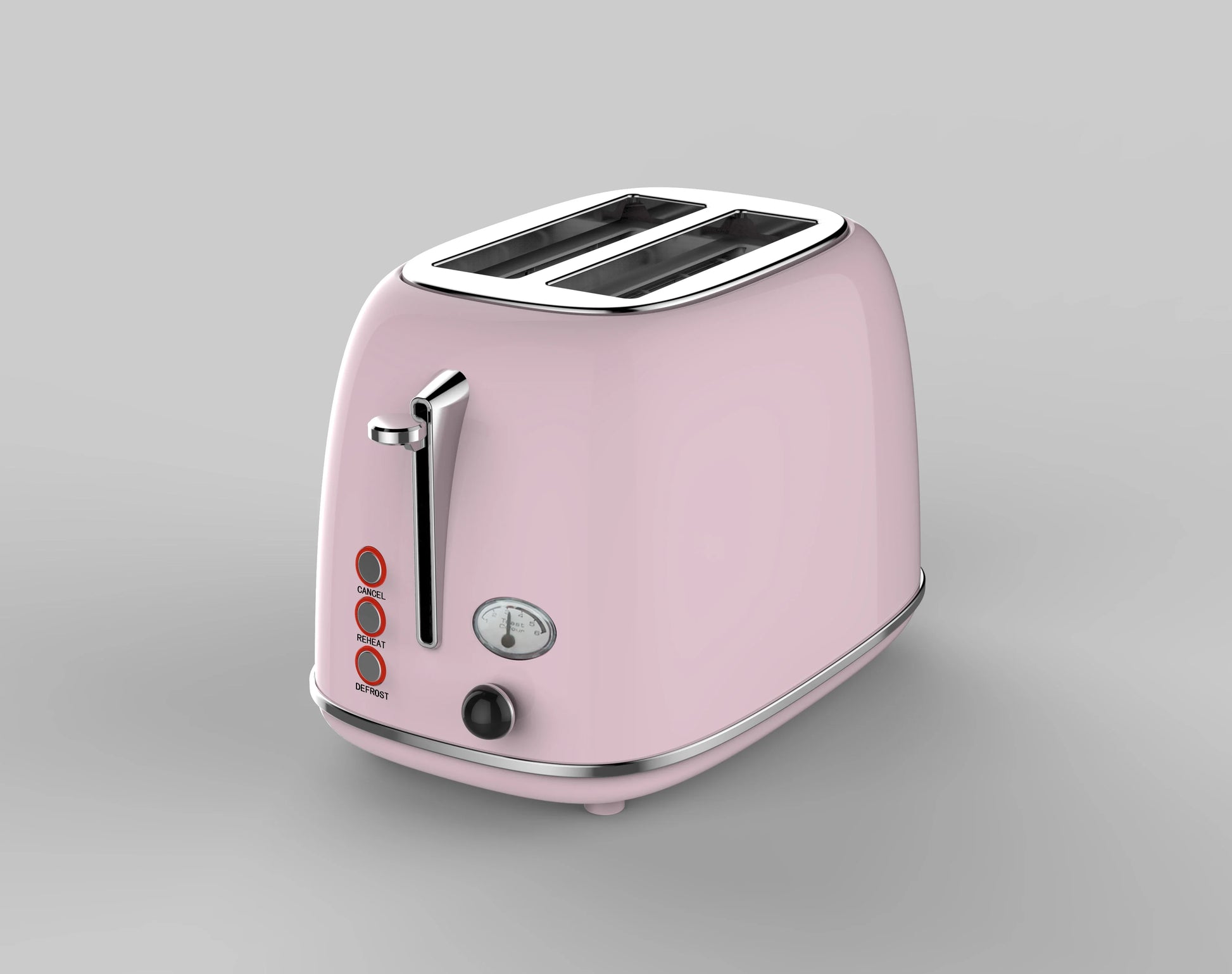 KTX-976979 Retro Stainless Steel Wide Slot Sandwich Toaster for 2 Slices