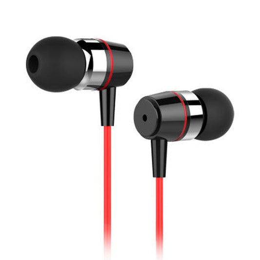 KTX-213395 Metal In-Ear Earphones with 3.5mm Plug and 1.2M Silica Gel Wire for Computers and Mobile Devices