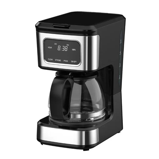 KTX-509011 4-Cup Touch Screen Coffee Maker with Stainless Steel Accents and High-Quality Glass Carafe