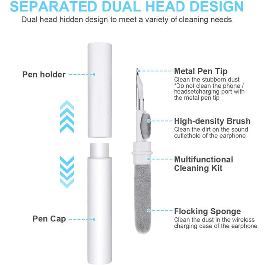 KTX-890451 Bluetooth Earbuds Cleaning Pen in Various Colors – Effective Care Tool for Your Audio Accessories