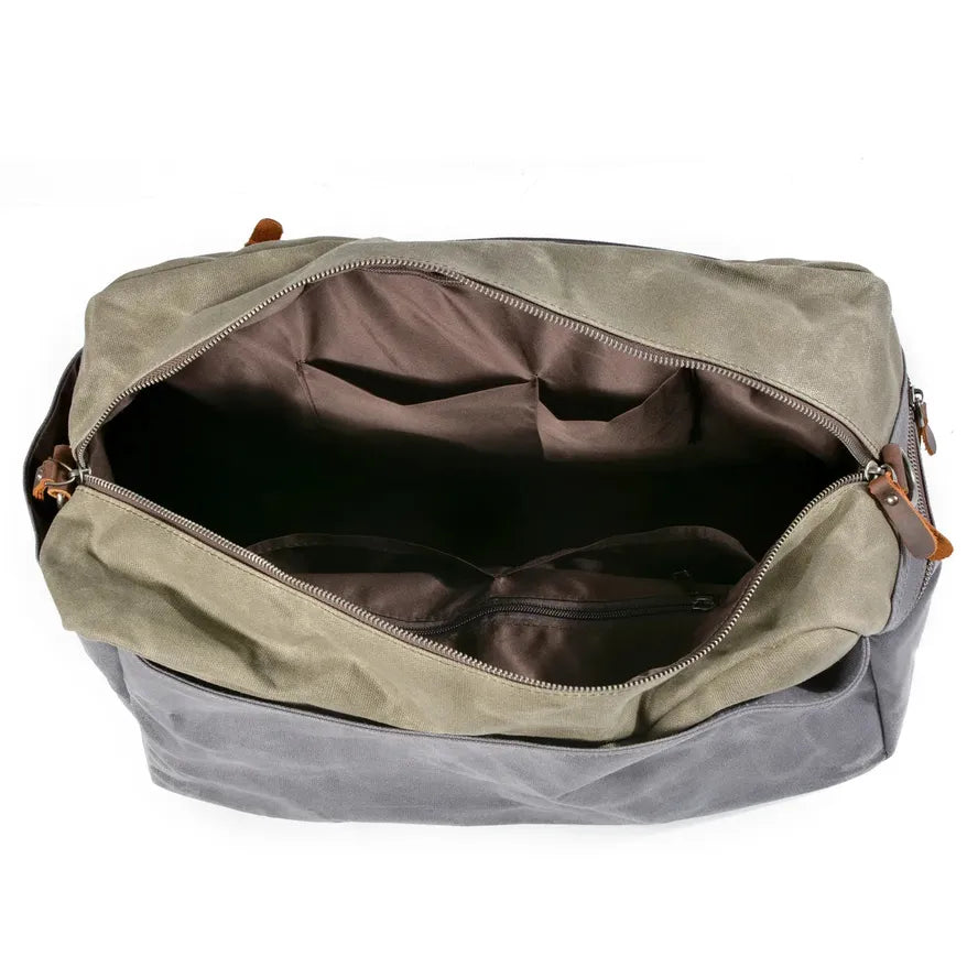 KTX-812307 Vintage Batik Canvas Travel Duffel Bag with Large Capacity and Multi-Colour Options