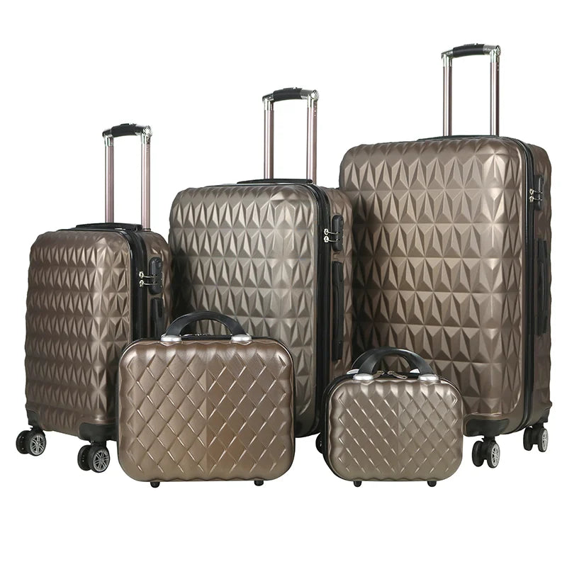 KTX-141459 Customisable Travel Luggage with 4 Wheels, Available in 12 to 28 Inches, Durable ABS Trolley Bag