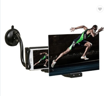KTX-459539 12-Inch Mobile Phone 3D Screen Amplifier with Adjustable Bracket, High-Definition Zoom Optical Technology, Environmentally Friendly Materials
