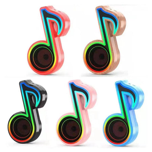 KTX-578899 Colorful Wireless Musical Note Sound Speaker with Built-in Battery and Bluetooth Connectivity