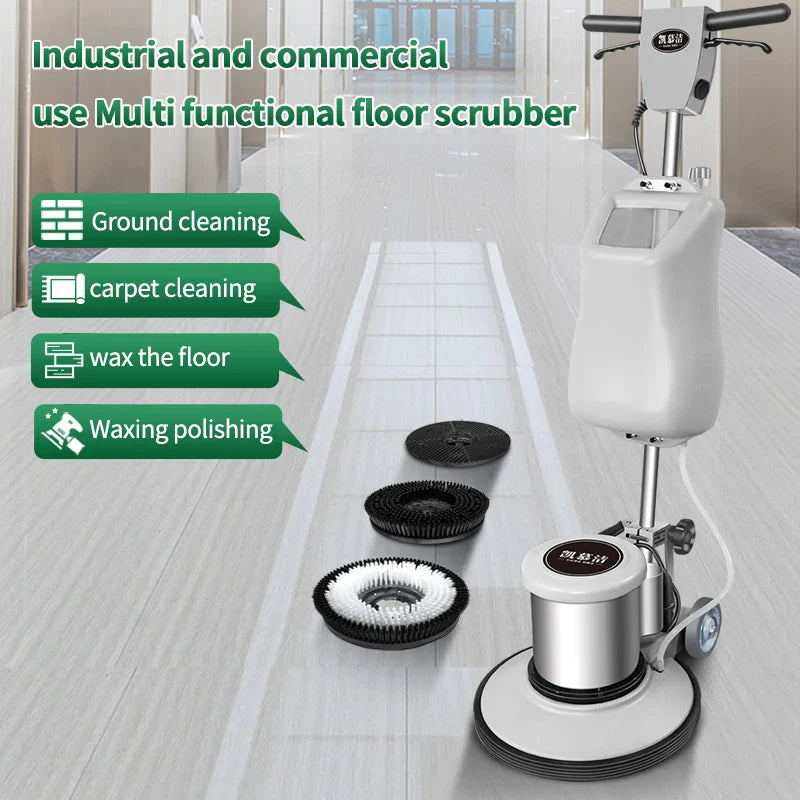 KTX-142803 KJ717 Electric Carpet and Floor Cleaning Machine - Multifunctional Hand Push Brush for Hotels