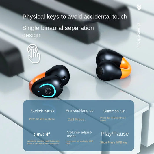 KTX-804499 Q71 TWS Earphones with LED Battery Indicator, Waterproof Design, and Noise Cancelling Features