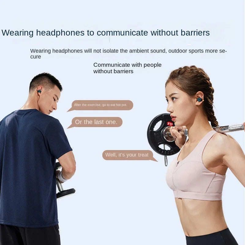 KTX-804499 Q71 TWS Earphones with LED Battery Indicator, Waterproof Design, and Noise Cancelling Features