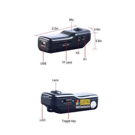 KTX-396627 MD80 Digital Camera - Wireless Aerial Video Recorder & Sports DV Camera