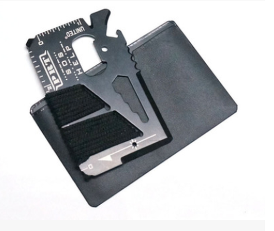 KTX-594259 14-Function Multi-Purpose Camping Tool Card for Outdoor Use