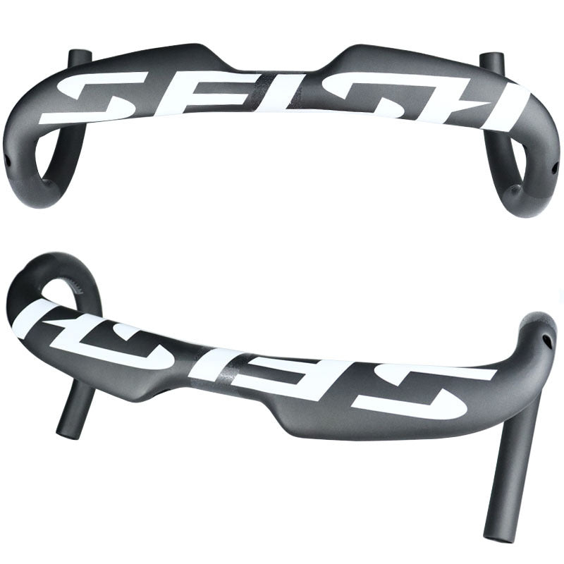 KTX-751507 Carbon Fiber Road Bike Bent Handlebar - 380/400/420/440mm Options for Enhanced Performance