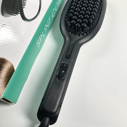 KTX-761939 Dual-Use Hair Straightening and Curling Comb with Tourmaline Ceramic Temperature Control