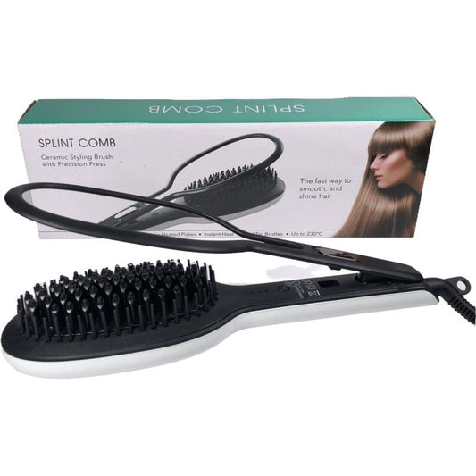 KTX-761939 Dual-Use Hair Straightening and Curling Comb with Tourmaline Ceramic Temperature Control