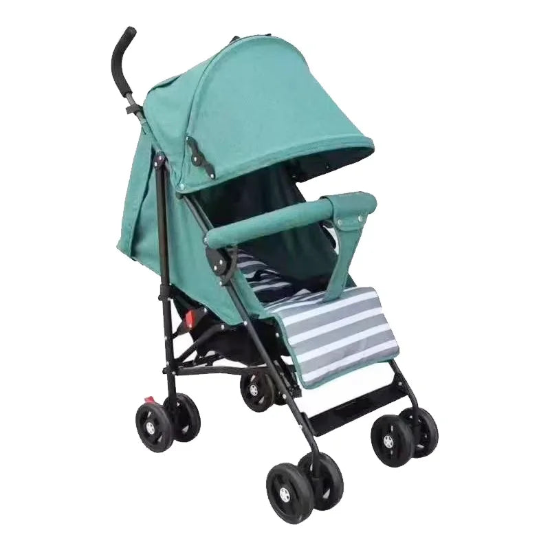 KTX-993235 Lightweight Durable Baby Stroller with Comfortable Mechanical Backrest - Available in Red, Purple, Green, and Gray