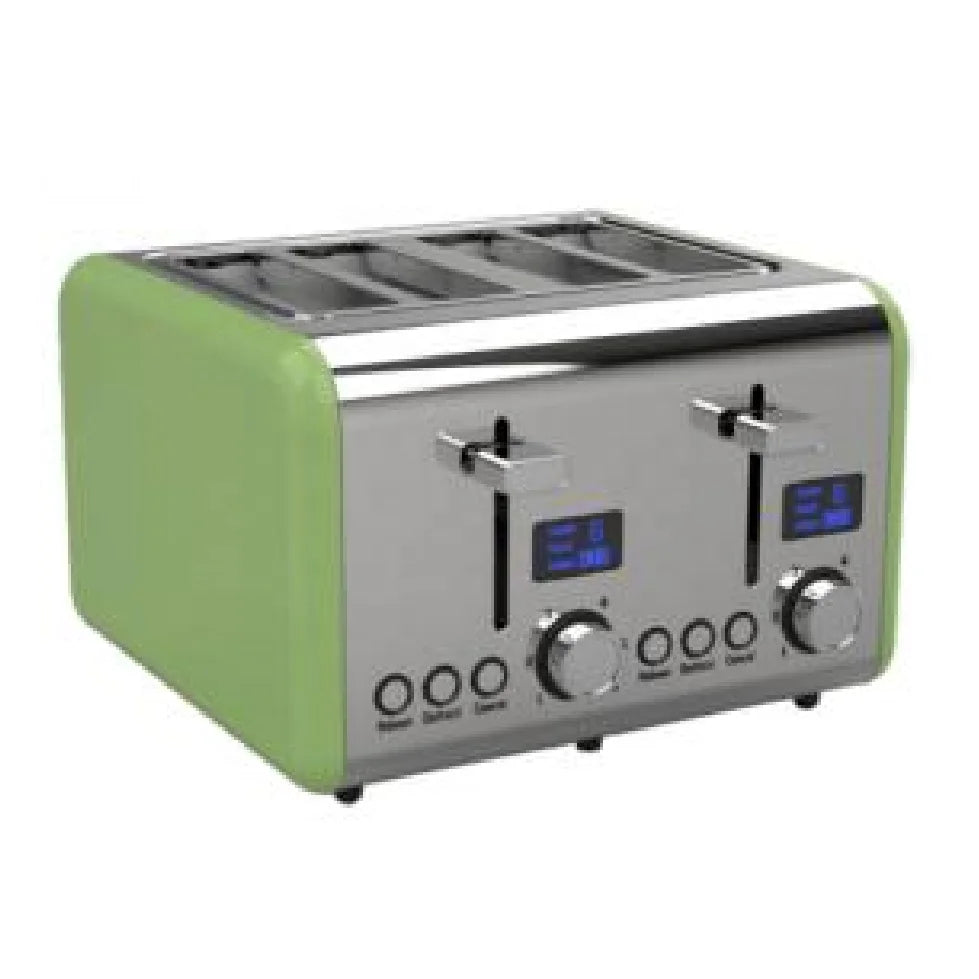 KTX-717139 4-Slice Electric Toaster with LED Countdown Display and Removable Crumb Tray