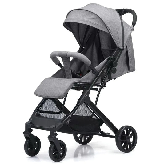 KTX-172883 Compact Folding Iron Frame Stroller for Infants - Lightweight Baby Pram Buggy Carriage