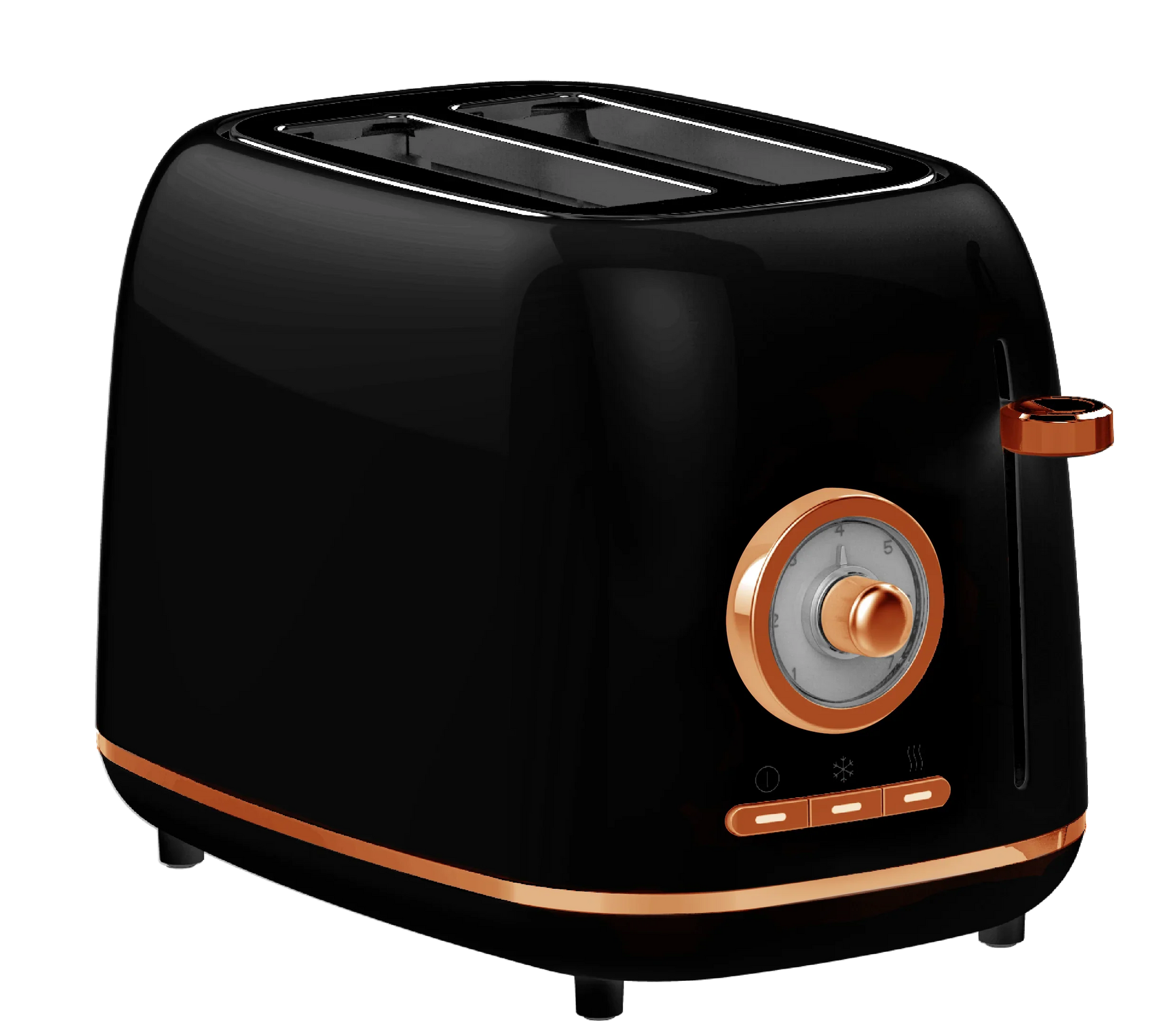KTX-093395 Purple Retro 2-Slice Electric Bread Toaster with Sandwich Clamps