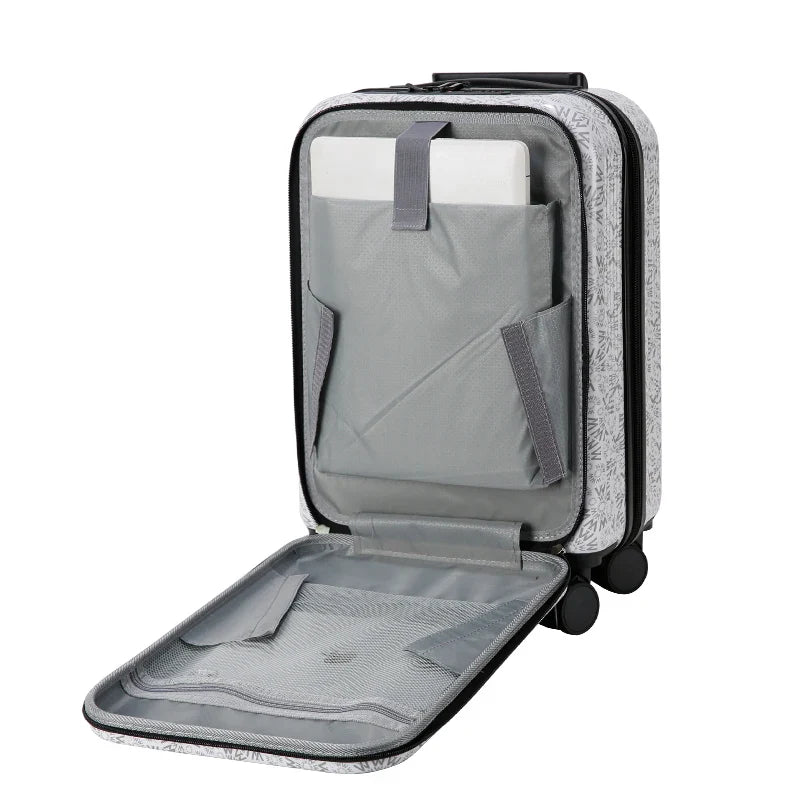 KTX-159571 Lightweight Softside Medium-Size Carry-On Luggage Set with Open-Top Design