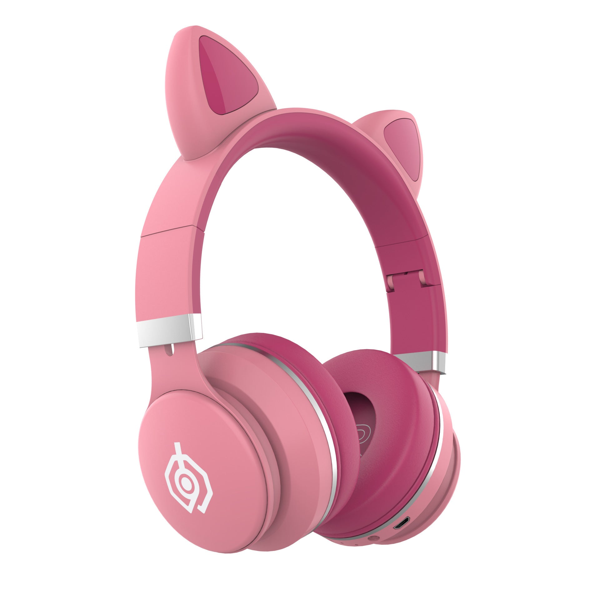KTX-770451 Cute Cat Ears Wireless Bluetooth Headset with Stereo Sound and Voice Control