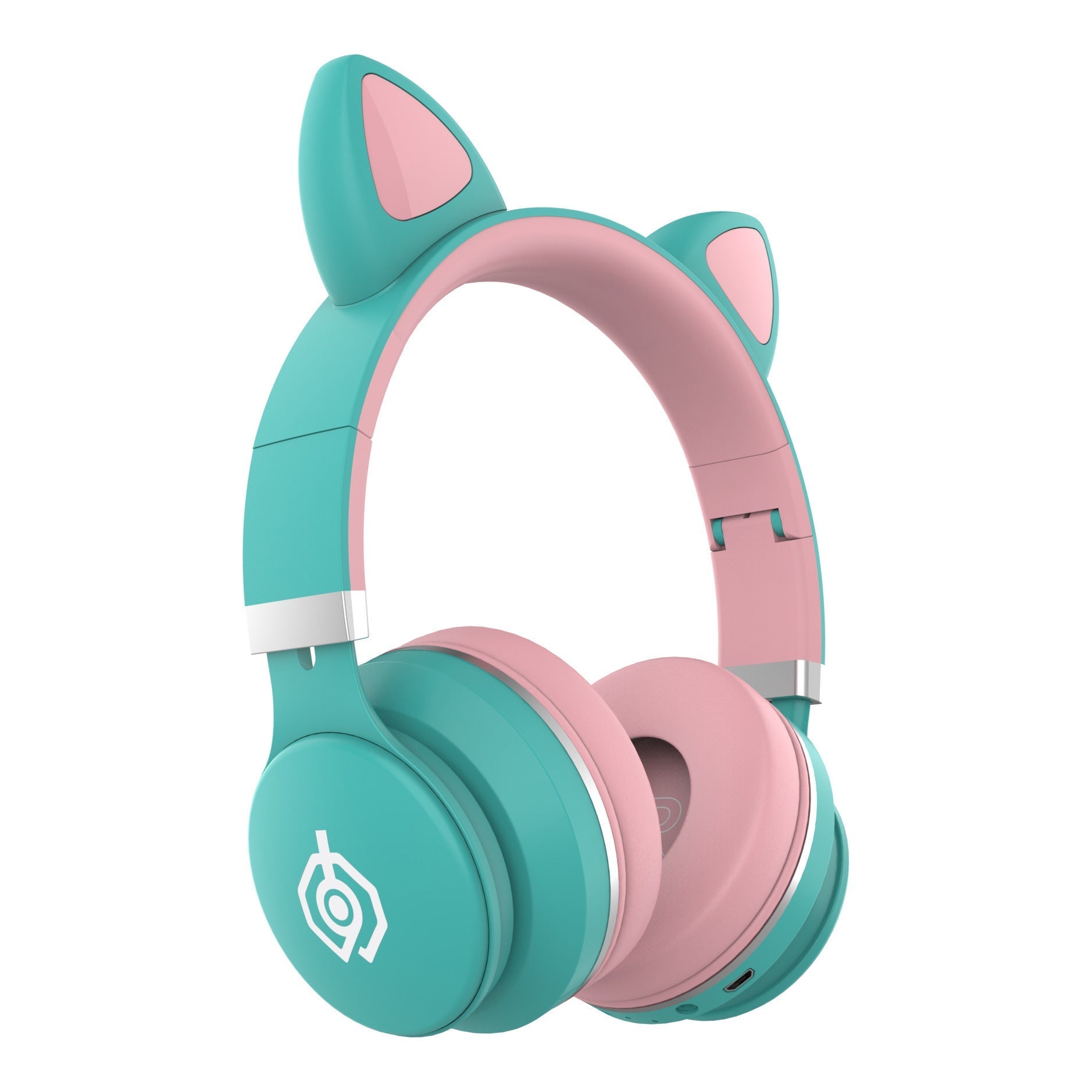 KTX-770451 Cute Cat Ears Wireless Bluetooth Headset with Stereo Sound and Voice Control