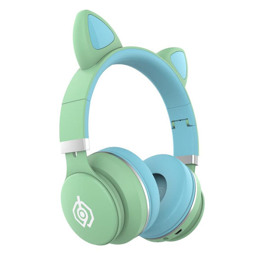 KTX-770451 Cute Cat Ears Wireless Bluetooth Headset with Stereo Sound and Voice Control