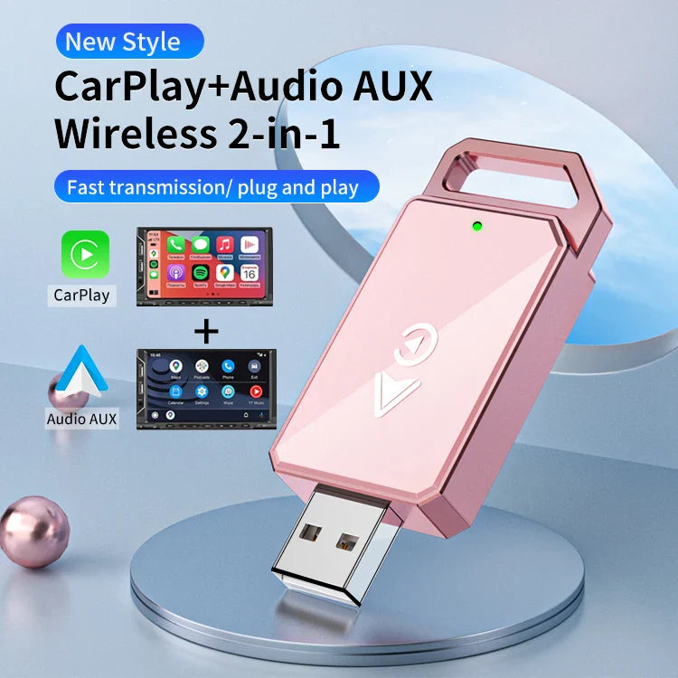 KTX-607635 Wireless CarPlay Adapter for Seamless Apple and Android Connectivity
