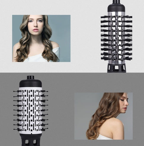 JMT-947210 2 in 1 Multifunctional Hair Dryer Rotary Brush & Curling Iron Styling Tool with 3-Speed Temperature Control