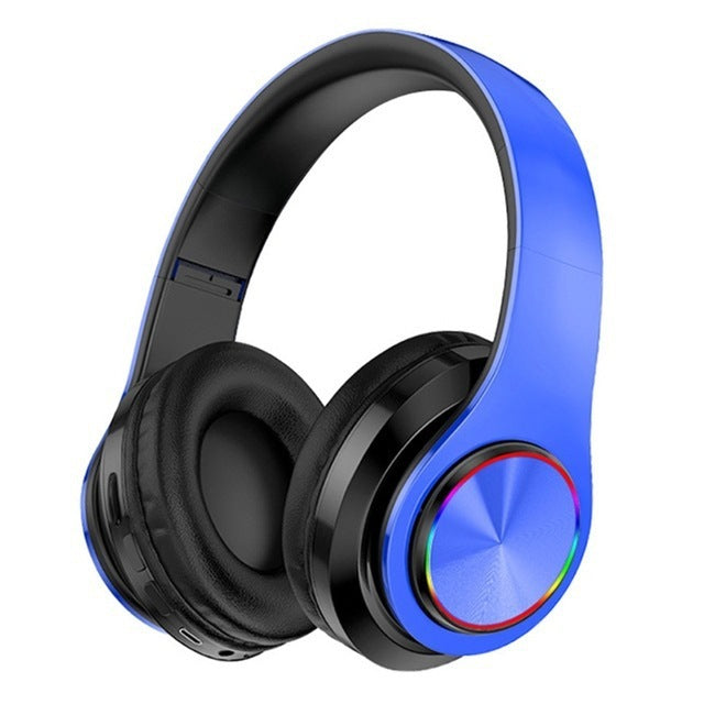 KTX-625171 Foldable Bluetooth Earphones with 40mm Subwoofer, Soft Protein Leather Cushions, and Hands-Free Calling