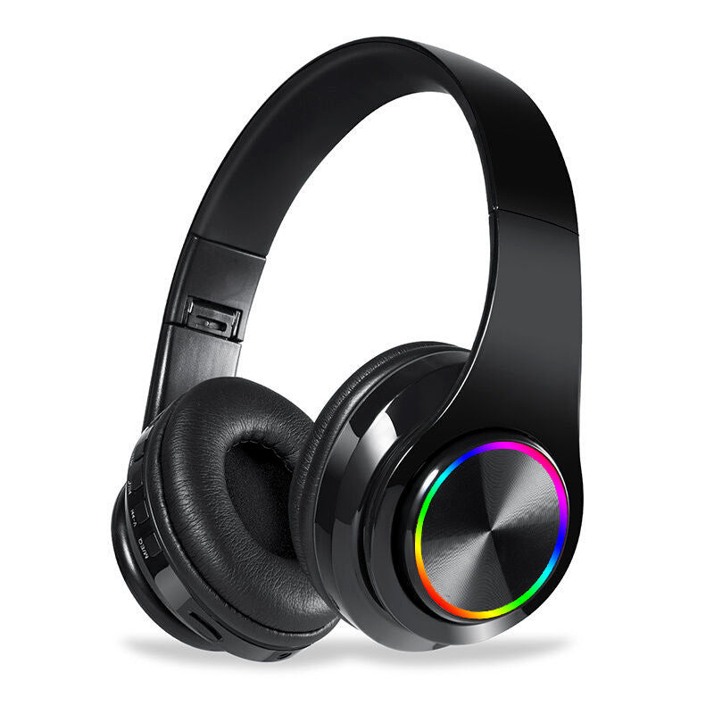 KTX-625171 Foldable Bluetooth Earphones with 40mm Subwoofer, Soft Protein Leather Cushions, and Hands-Free Calling