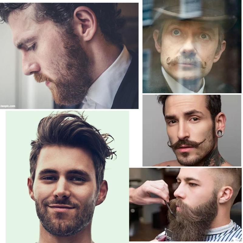 KTX-681747 Sandalwood Double-Sided Beard Comb with Portable PU Cover for Anti-Static Grooming