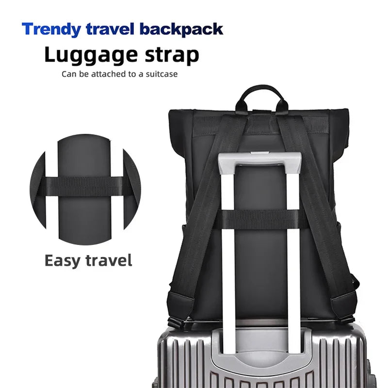 KTX-377427 Fashionable 17-Inch Outdoor Leisure Backpack for Students and Travel