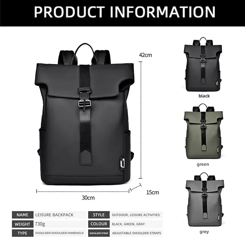 KTX-377427 Fashionable 17-Inch Outdoor Leisure Backpack for Students and Travel
