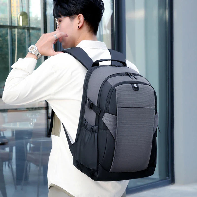 KTX-474579 Stylish Foldable Anti-Theft Laptop Backpack with Side Pockets for Travel