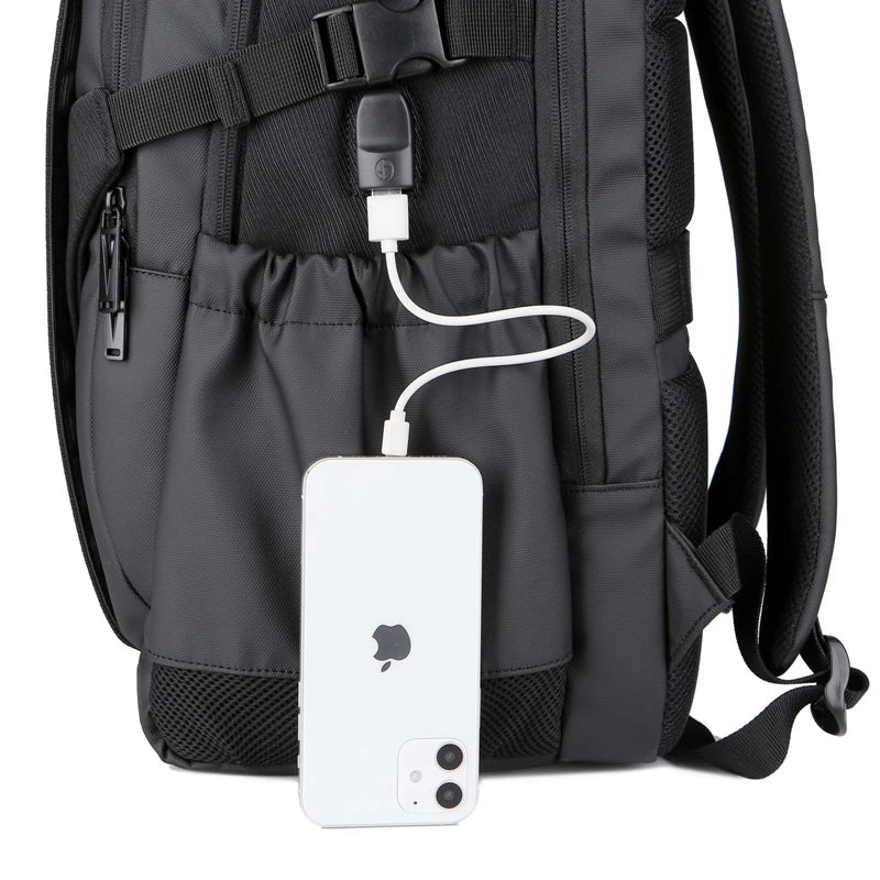 KTX-474579 Stylish Foldable Anti-Theft Laptop Backpack with Side Pockets for Travel