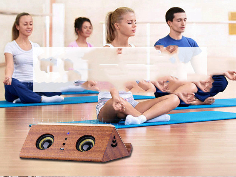 KTX-872659 Wooden Wireless Speakers with Built-in Lithium Battery and Intelligent Induction, 10W Output, 8-Hour Playtime, 3.5MM Connection
