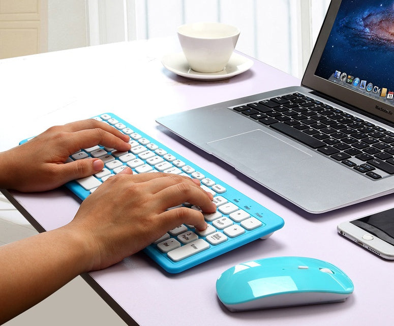 KTX-270675 Wireless Keyboard and Mouse Set with Adjustable DPI and Ergonomic Design, Silent Operation, Chocolate Keycaps