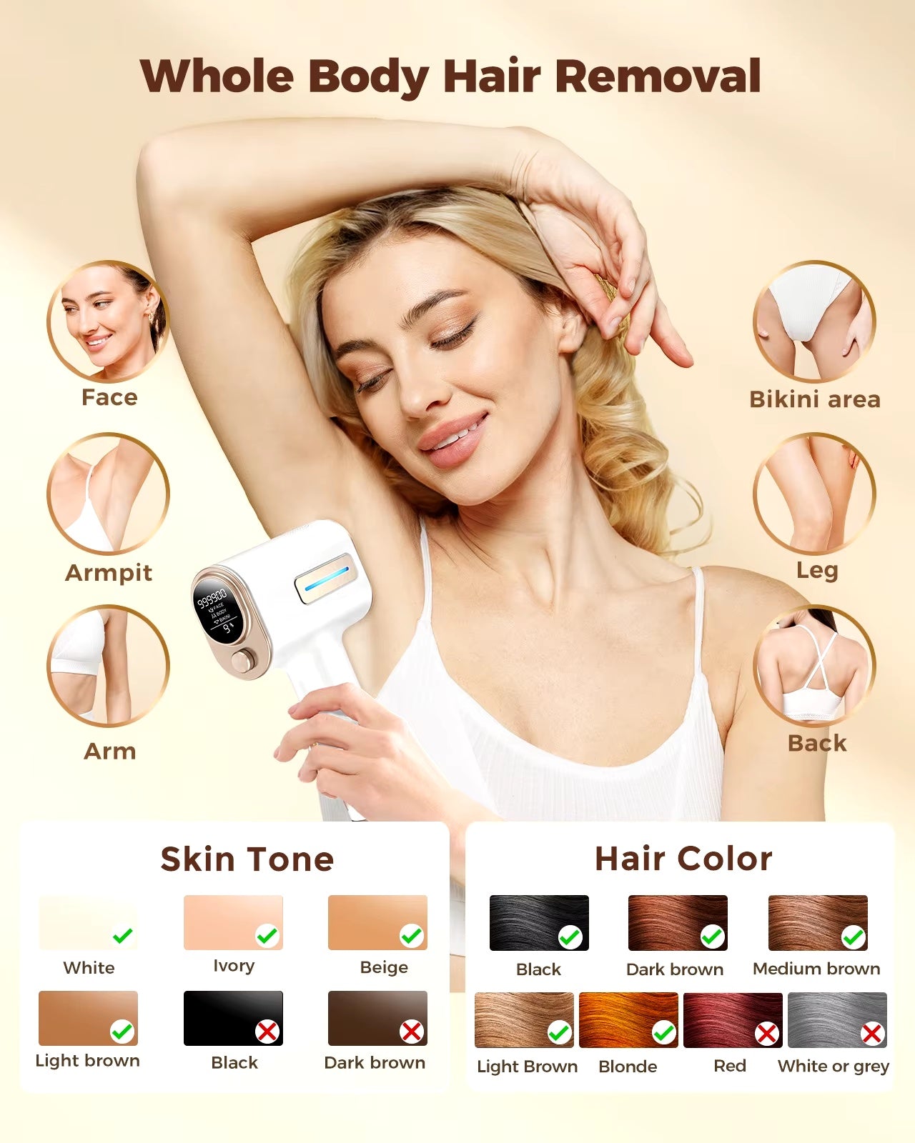 KTX-908819 Premium Hair Removal Device for Smooth Skin