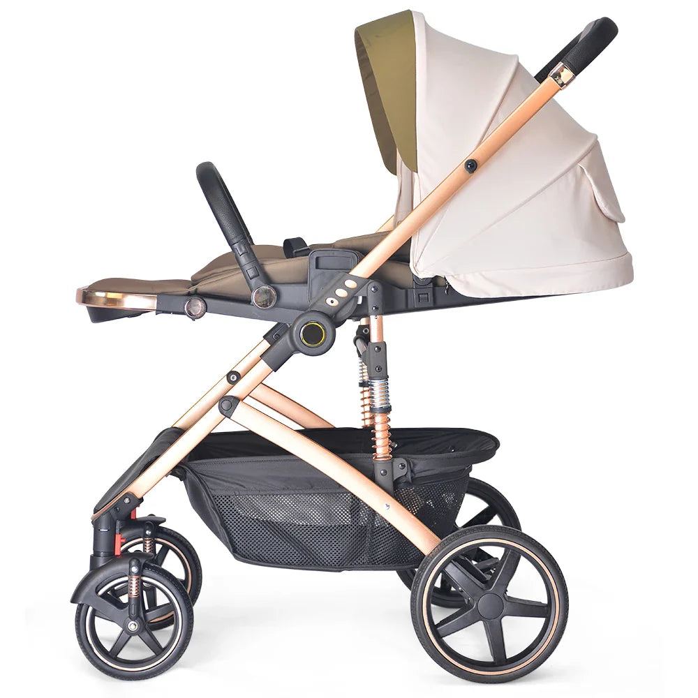 KTX-550291 Luxury 3 in 1 Baby Stroller with Cup Holder - Versatile Travel System for Infants