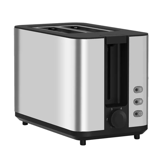 KTX-372499 Silver Electric Bread Toaster for Two Slices – Custom Logo Option Available