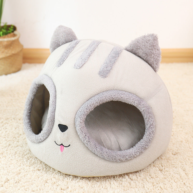 JMT-957578 Cozy Winter Pet Dog Bed and Cat House Sleeping Bag in Cartoon Design for Cats and Puppies