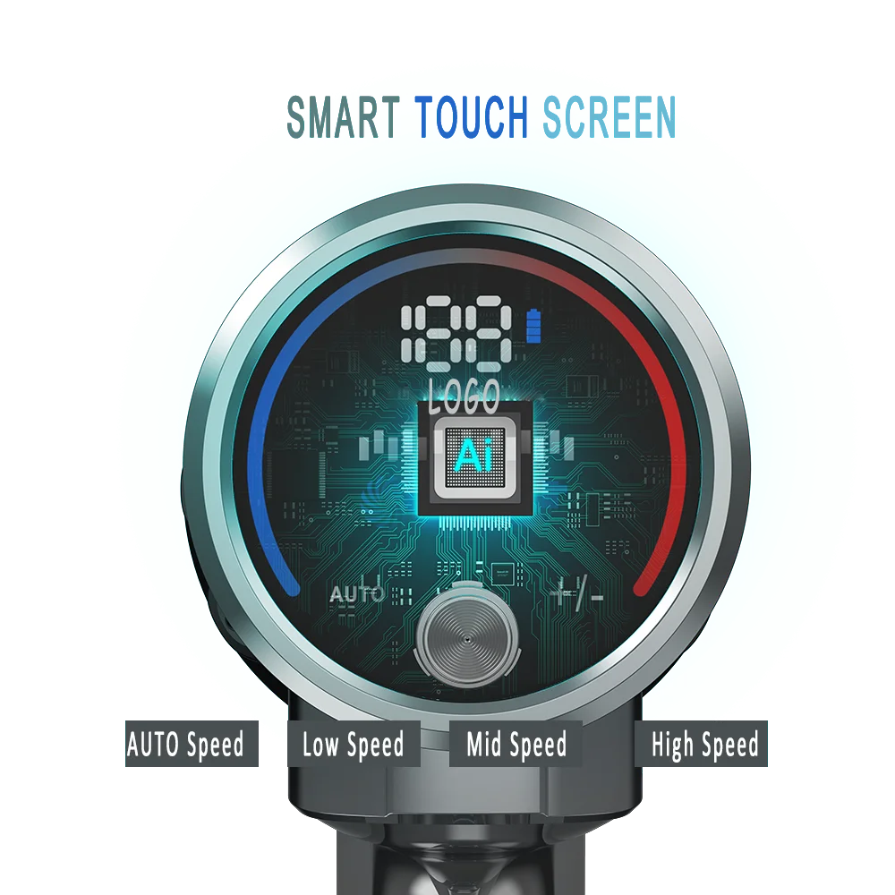 KTX-806227 Cordless 450W Rechargeable Vacuum Cleaner with Touchscreen, Battery-Operated and Detachable Design