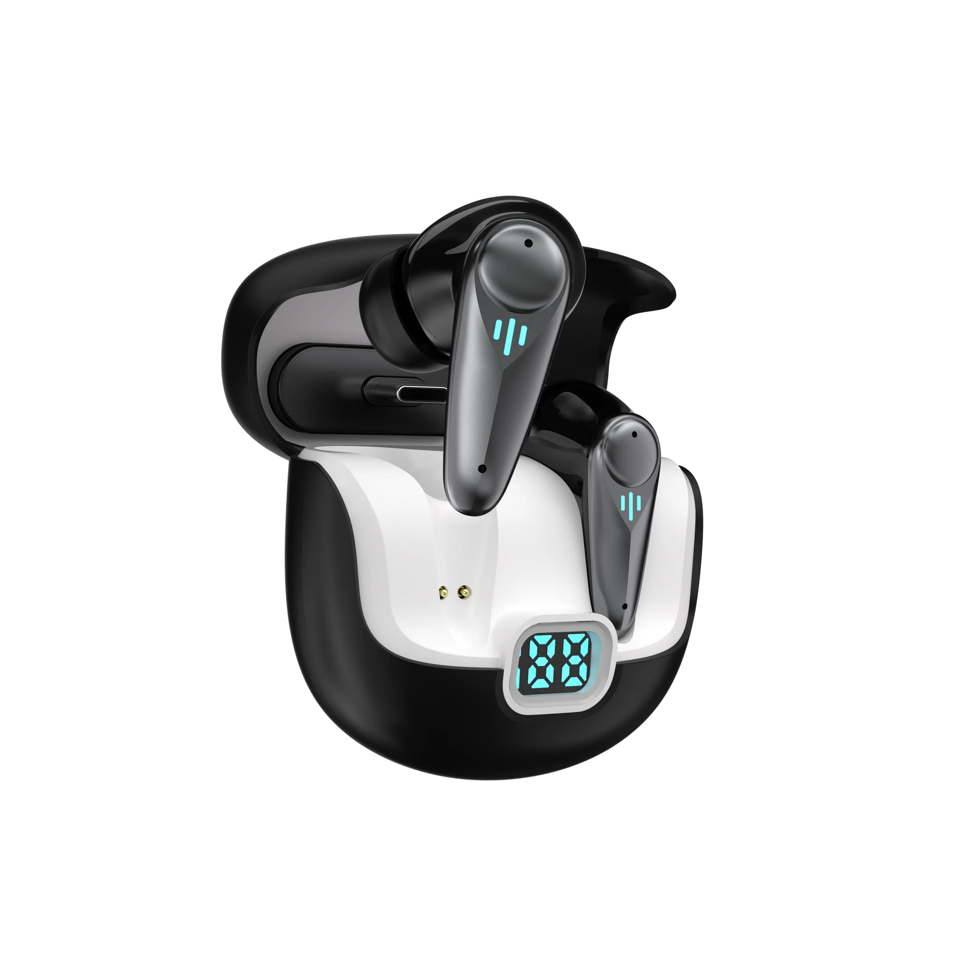 KTX-183059 YX37 TWS Wireless Earbuds with Active Noise Cancellation, Environmental Noise Cancellation, Digital Battery Indicator, and JL Chipset for Sports and Gaming