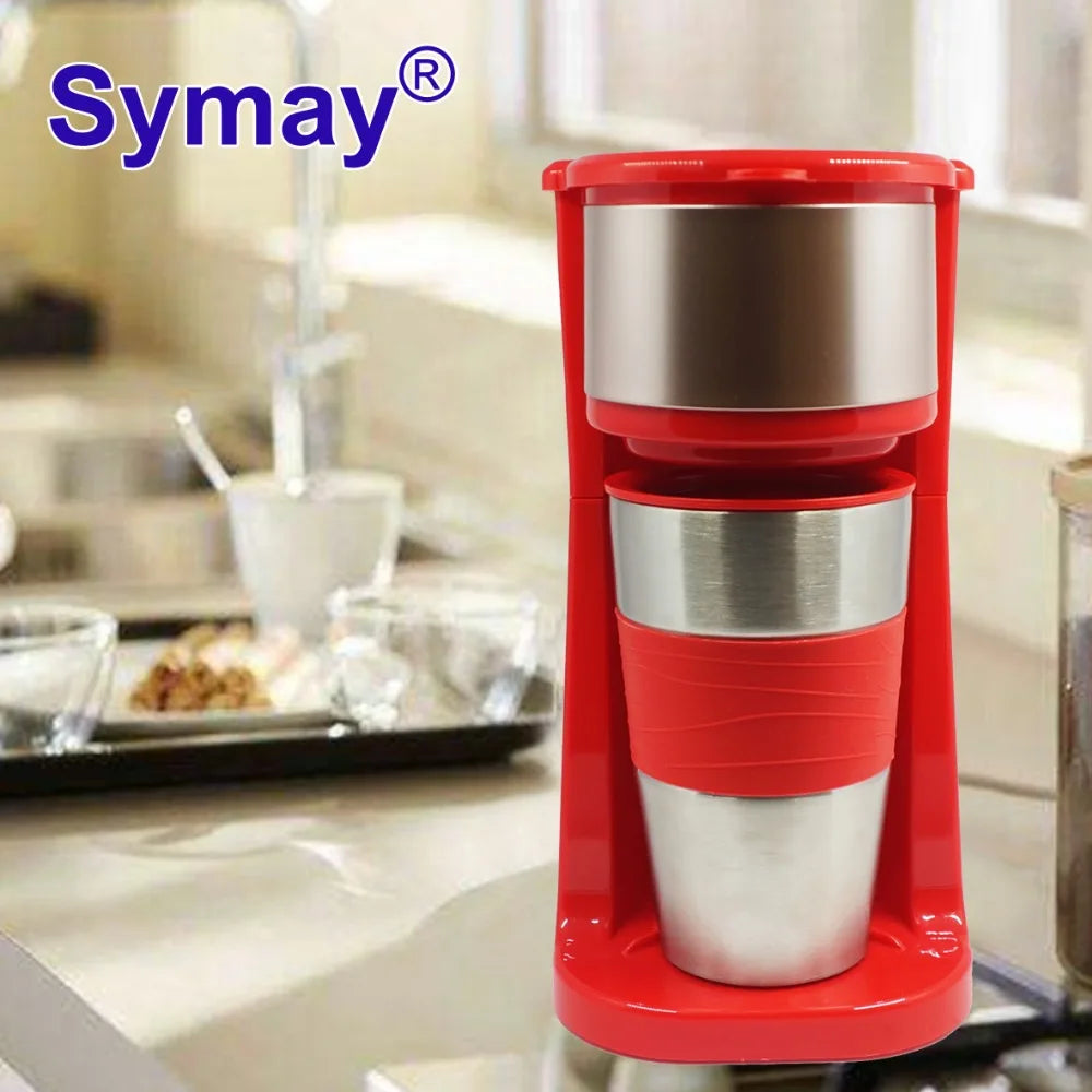KTX-884115 Portable Fully Automatic Drip Coffee Machine for Convenient Brewing