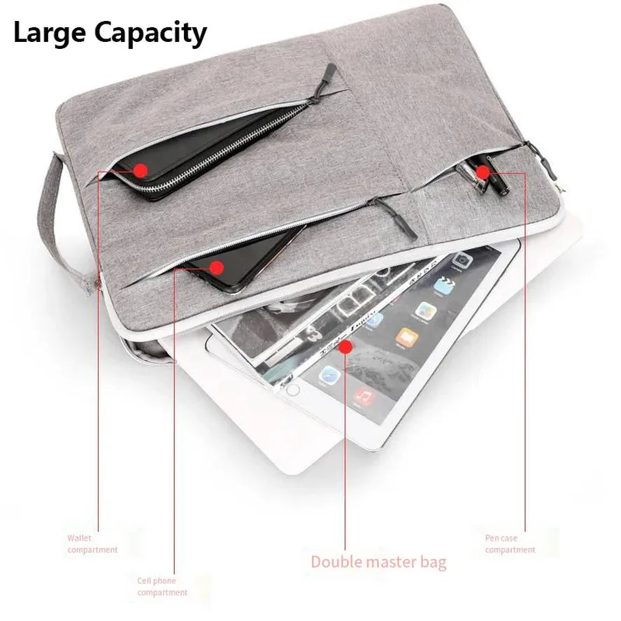 KTX-220179 Waterproof Unisex Tote Bag for Laptops and Tablets - Versatile Crossbody Briefcase Sleeve Cover