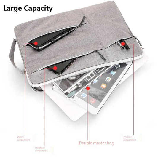 KTX-220179 Waterproof Unisex Tote Bag for Laptops and Tablets - Versatile Crossbody Briefcase Sleeve Cover