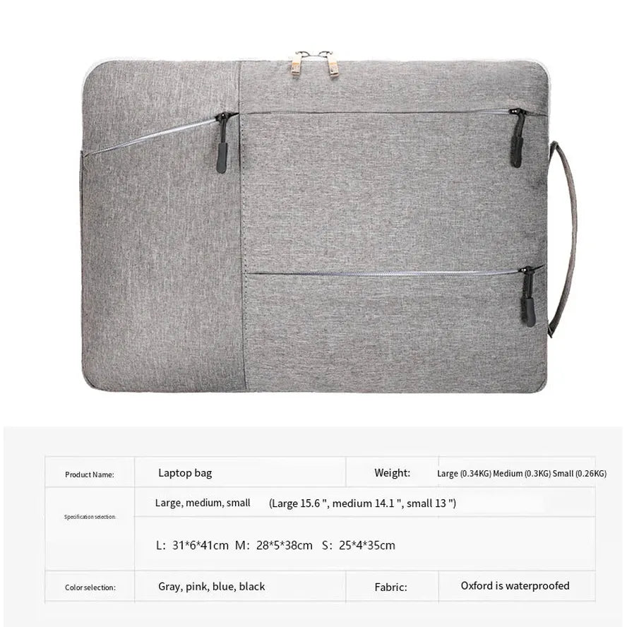 KTX-220179 Waterproof Unisex Tote Bag for Laptops and Tablets - Versatile Crossbody Briefcase Sleeve Cover